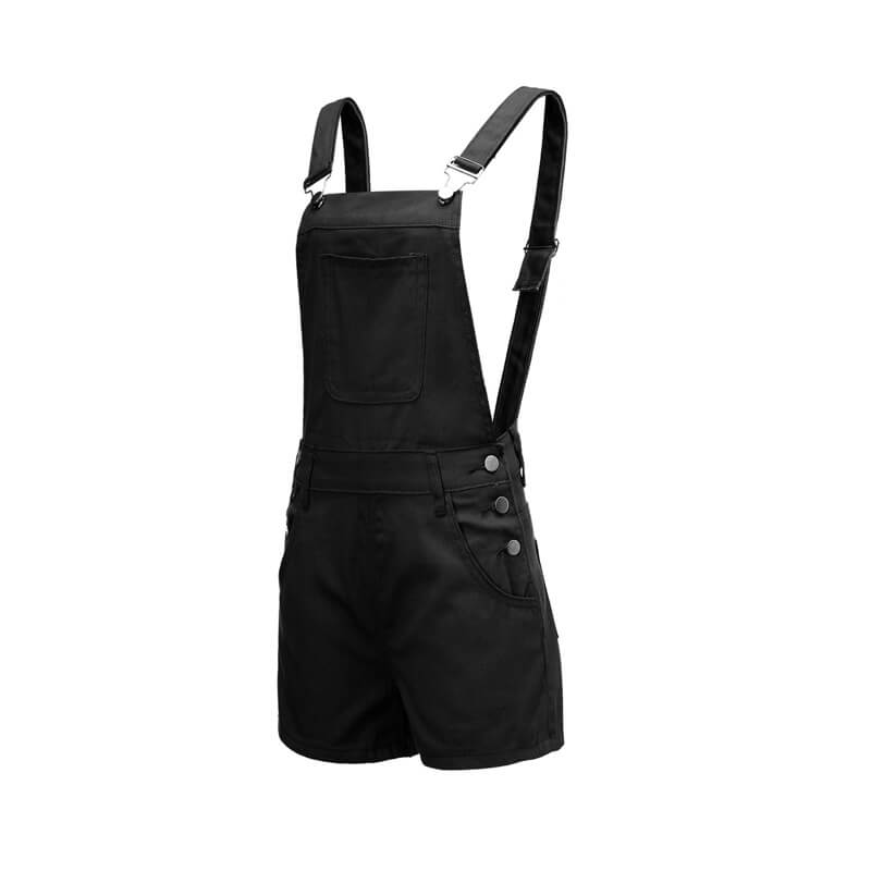 Women's Denim Shorts Jean Romper Workout Jumpsuit Shortalls