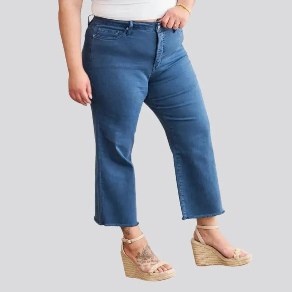 Y2k cutoff-bottoms jeans for women