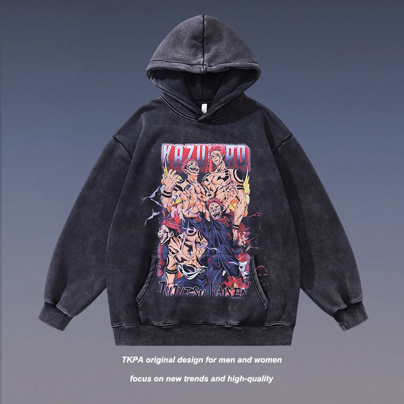 Jujutsu Kaisen Washed Hoodies