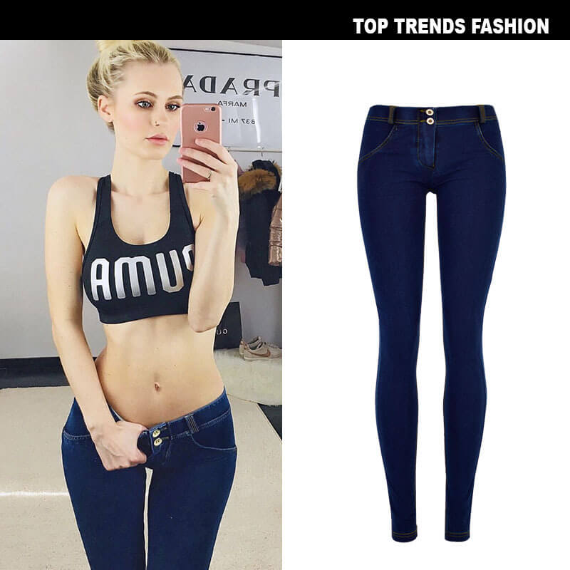 Women's Jeans Sexy Butt-lift Pants Low Waist Jeans Pencil Pants