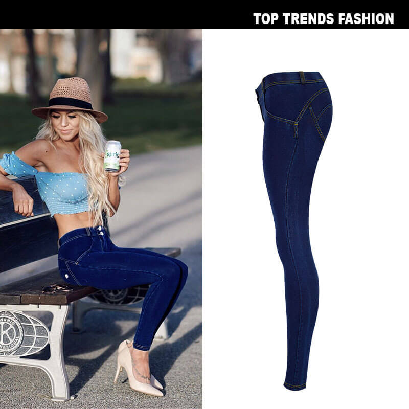 Women's Jeans Sexy Butt-lift Pants Low Waist Jeans Pencil Pants