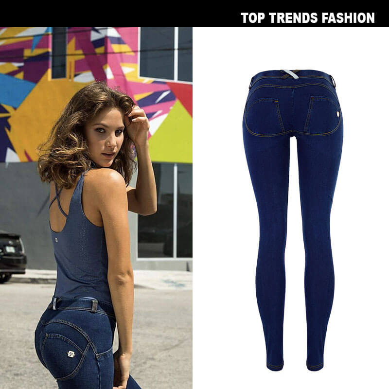 Women's Jeans Sexy Butt-lift Pants Low Waist Jeans Pencil Pants