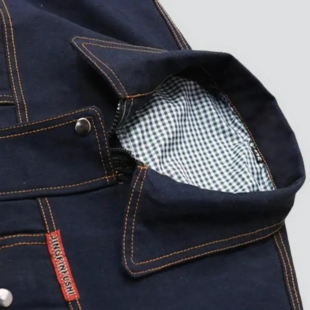 Work duty denim men's jacket