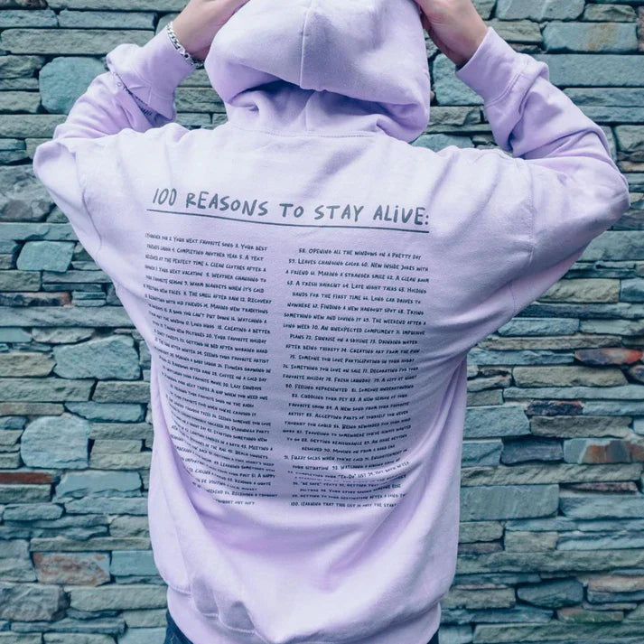 100 Reasons To Stay Printed Hoodie