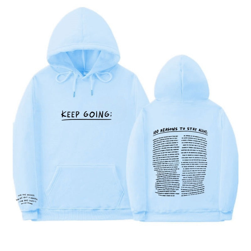 100 Reasons To Stay Printed Hoodie