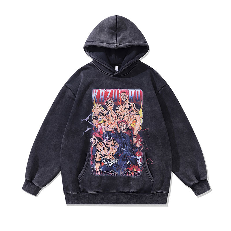 Jujutsu Kaisen Washed Hoodies