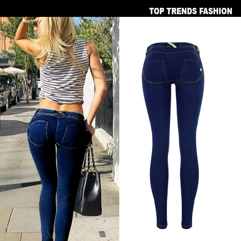 Women's Jeans Sexy Butt-lift Pants Low Waist Jeans Pencil Pants