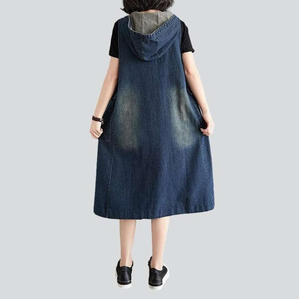 Y2k dark jean dress