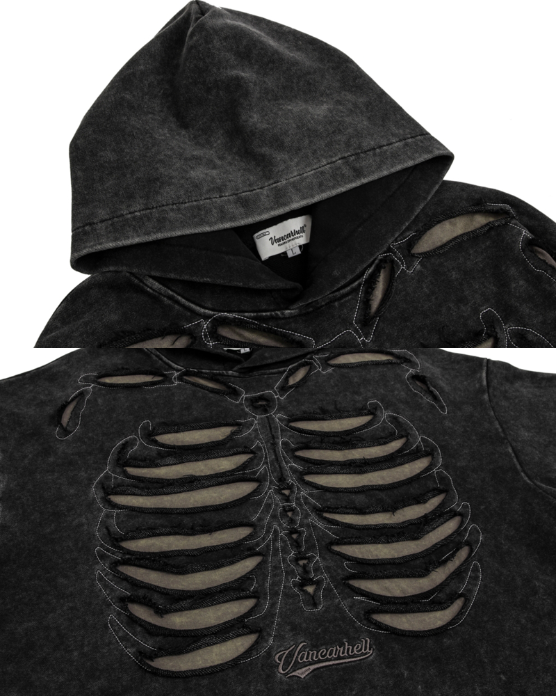 Skeleton Ribcage Hoodie