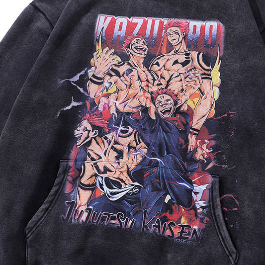 Jujutsu Kaisen Washed Hoodies