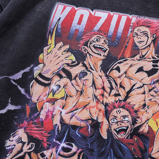 Jujutsu Kaisen Washed Hoodies