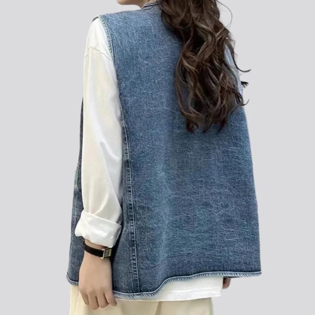 Vintage women's jeans vest