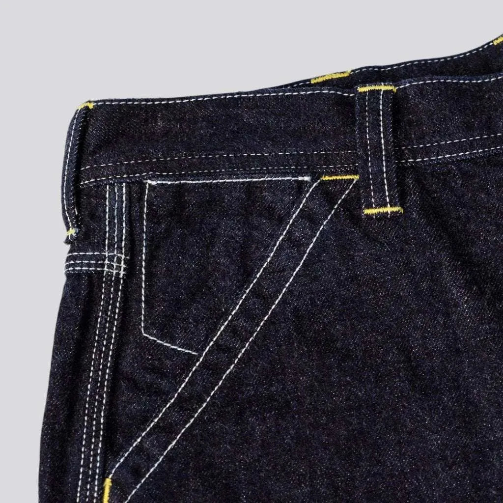 Workwear high-waist jeans for men