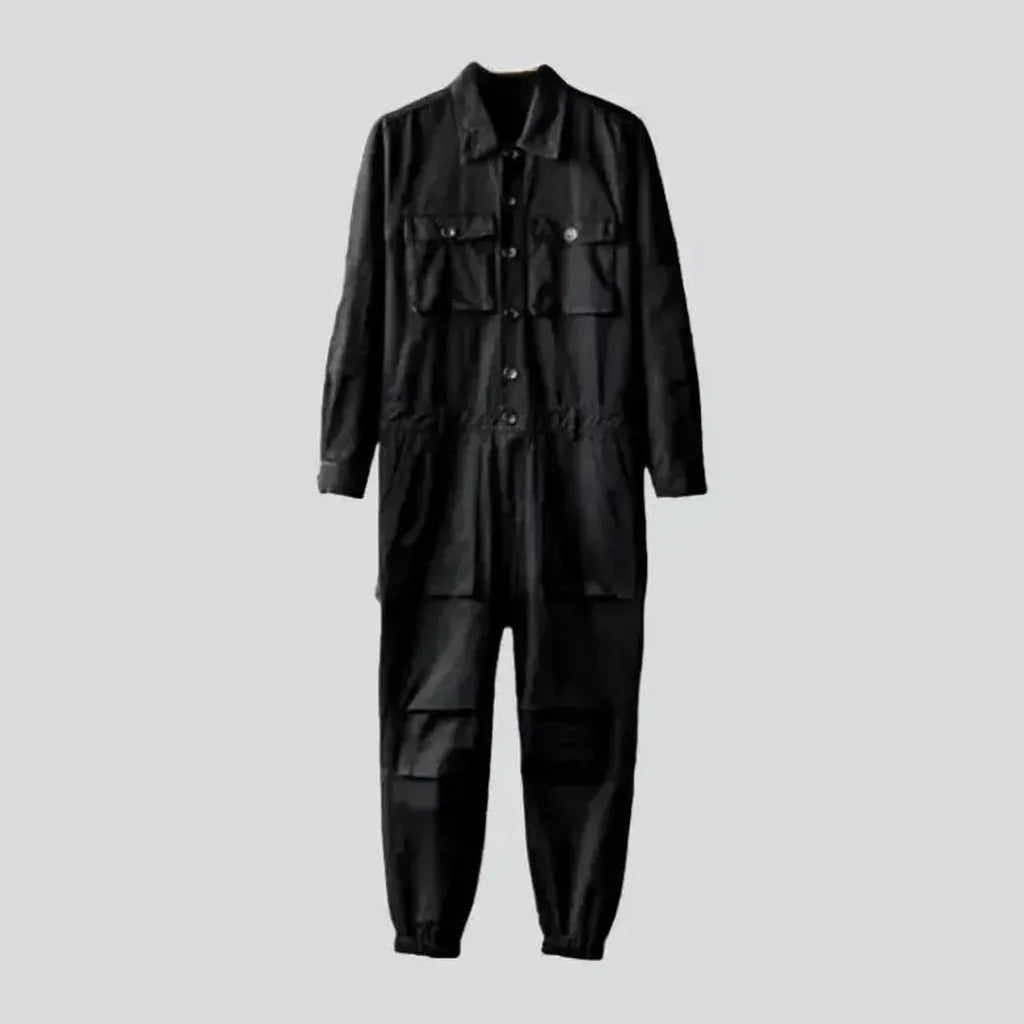 Y2k denim men's jumpsuit overall