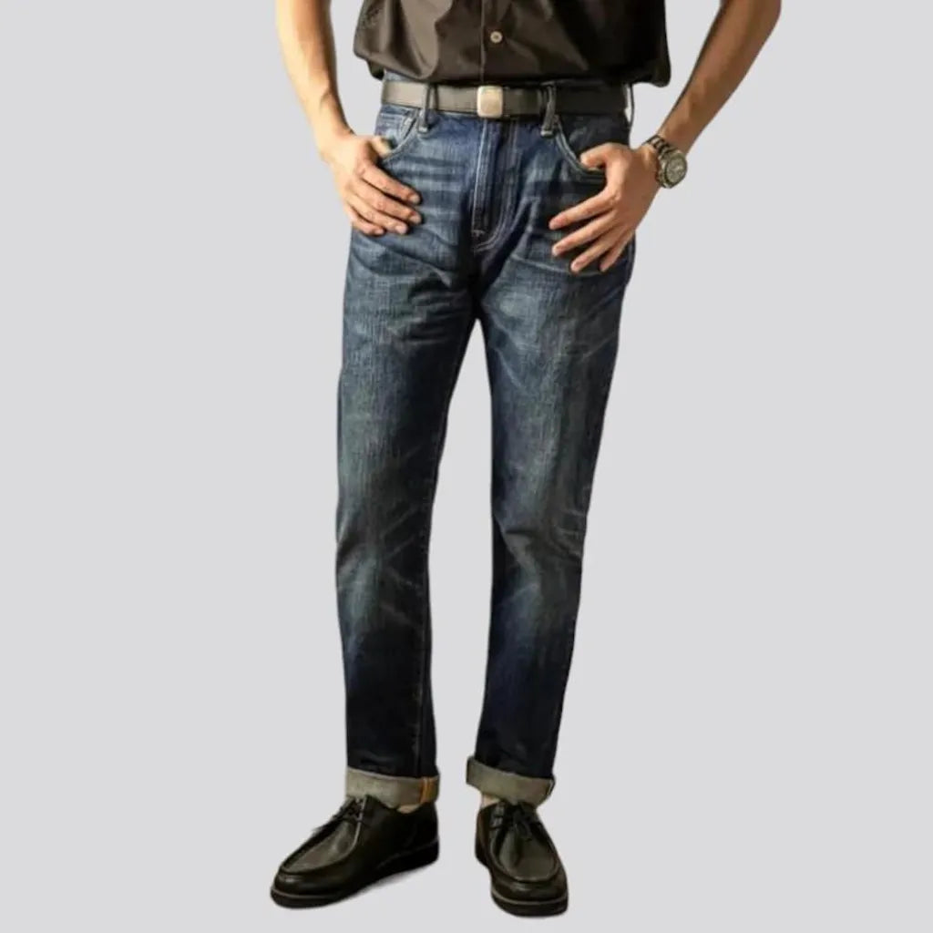 16oz men's self-edge jeans