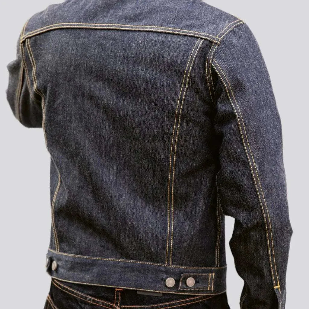 14oz trucker men's jean jacket