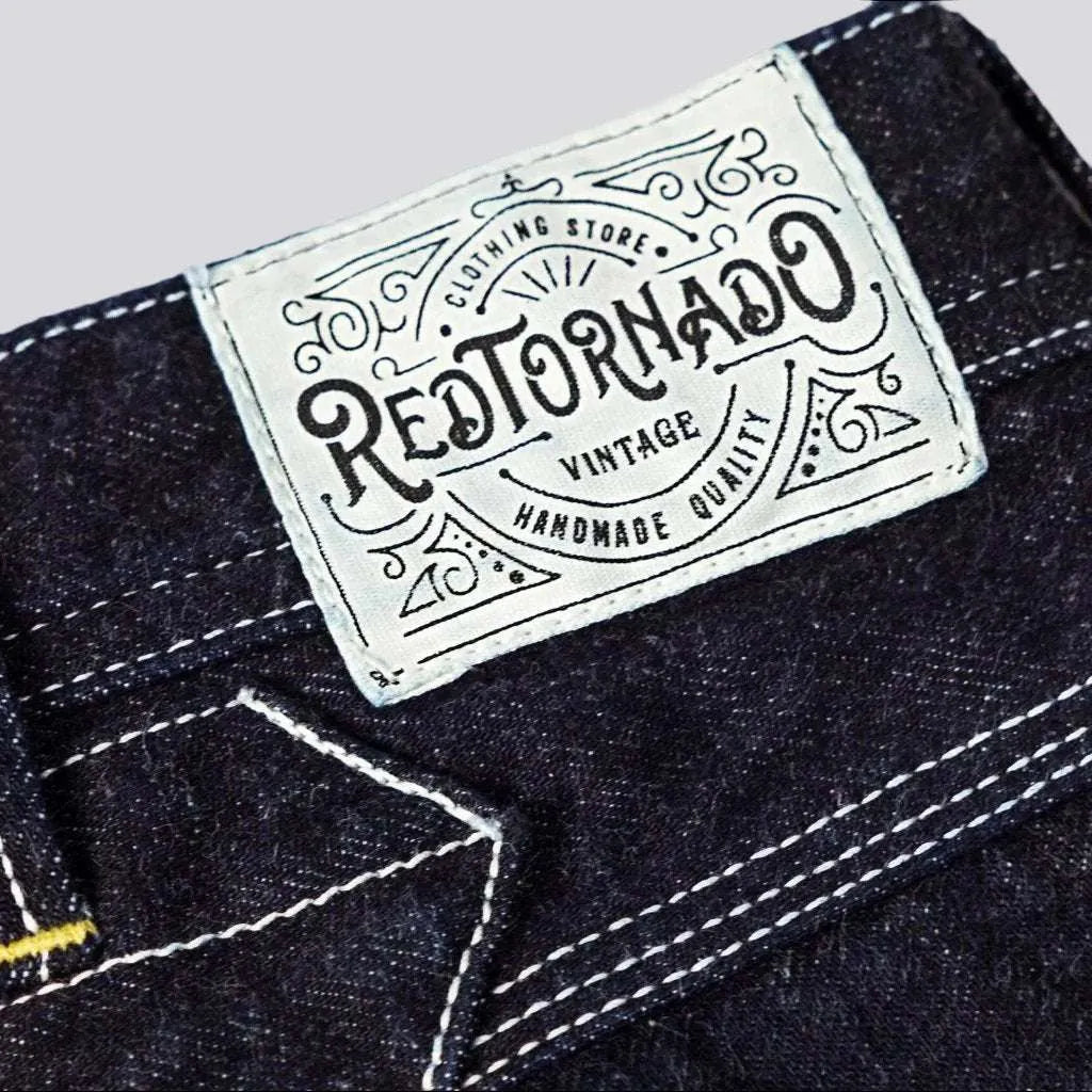 Workwear high-waist jeans for men