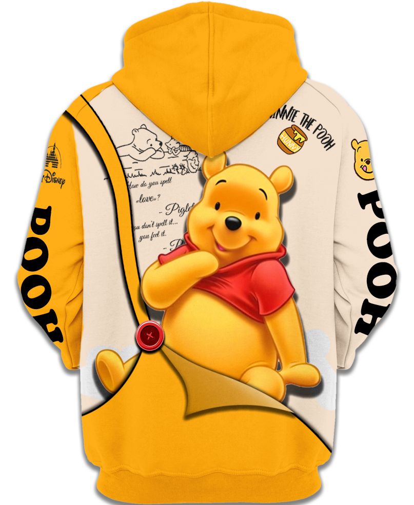 Adorable Winnie-The-Pooh Zip-up Hoodie