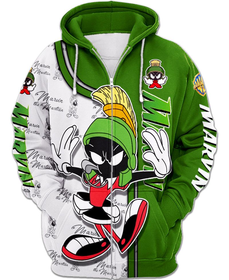 Marvin the Martian Zip-up Hoodie