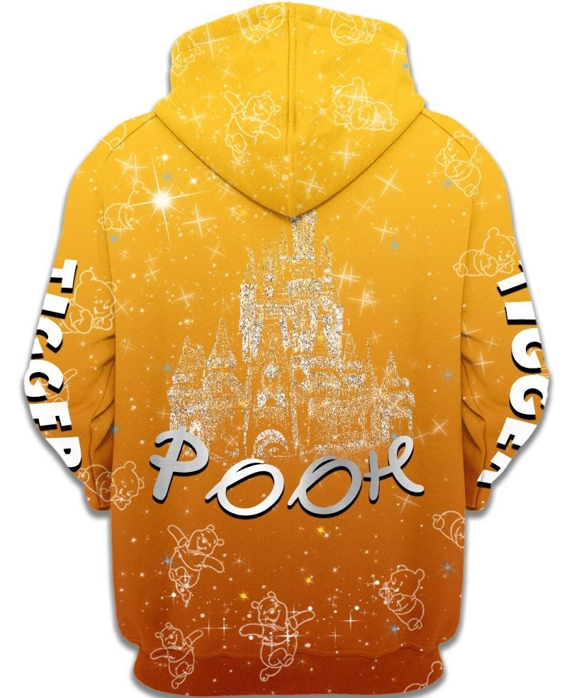 Lovely Winnie The Pooh Zip-up Hoodie