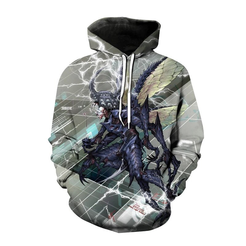 Anime Digimon Adventure 3D Print Hoodie Fashion Unisex Streetwear Oversized Sweatshirt Hoodies Kids Pullover Sportswear