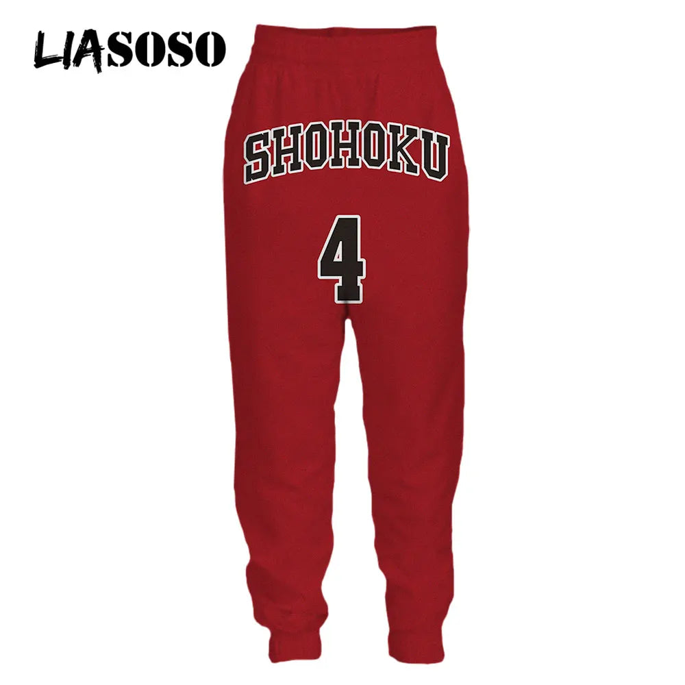 3D Print Japanese Anime Slam Dunk Sweatpants Basketball Men's Women Sweat Pants Jogging Casual Hip Pop Fitness Pants