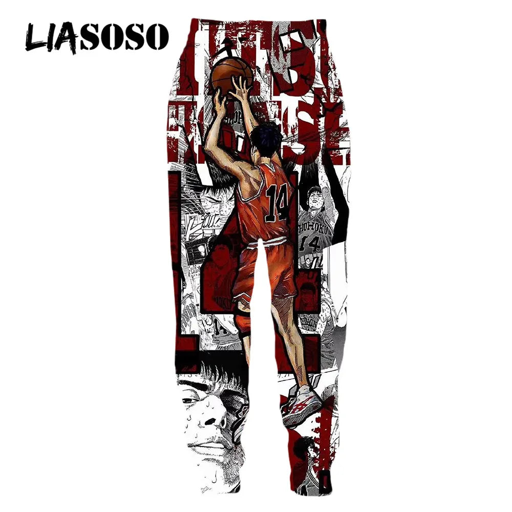 3D Print Japanese Anime Slam Dunk Sweatpants Basketball Men's Women Sweat Pants Jogging Casual Hip Pop Fitness Pants