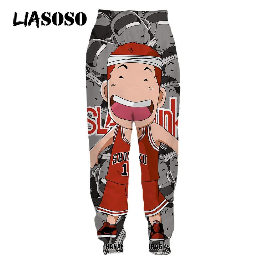 3D Print Japanese Anime Slam Dunk Sweatpants Basketball Men's Women Sweat Pants Jogging Casual Hip Pop Fitness Pants