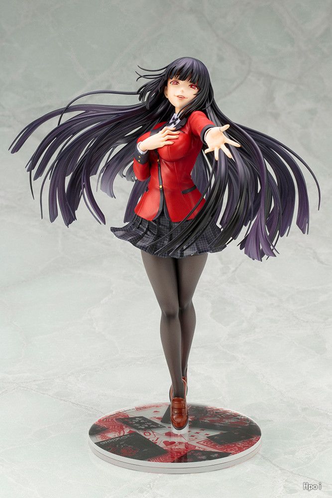 22cm Kakegurui Anime Figure Jabami Yumeko Action Figure Kakegurui Uniform Ver. Mary Saotome Figurine Collection Model Doll Toys