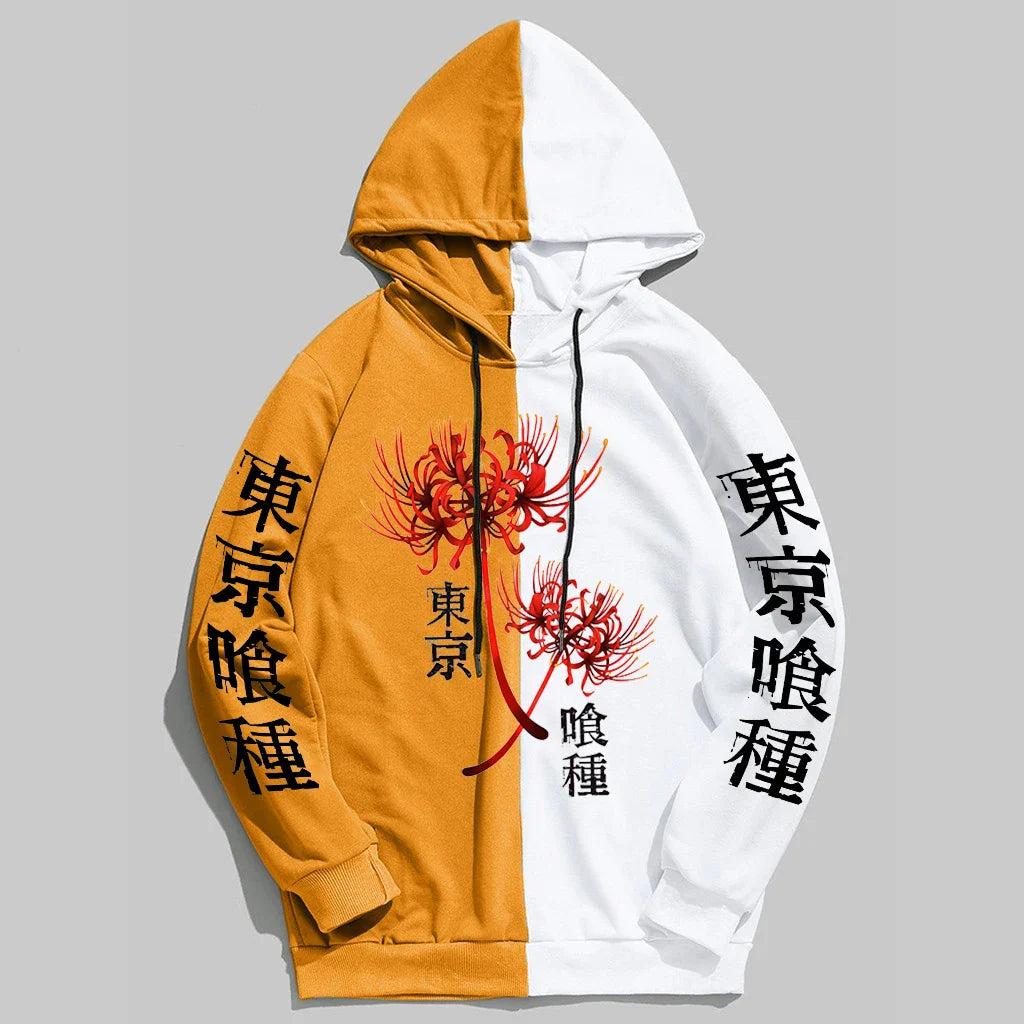 Tokyo Ghoul Spider Lily Hoodie - Kaneki Ken Oversized Sweatshirt