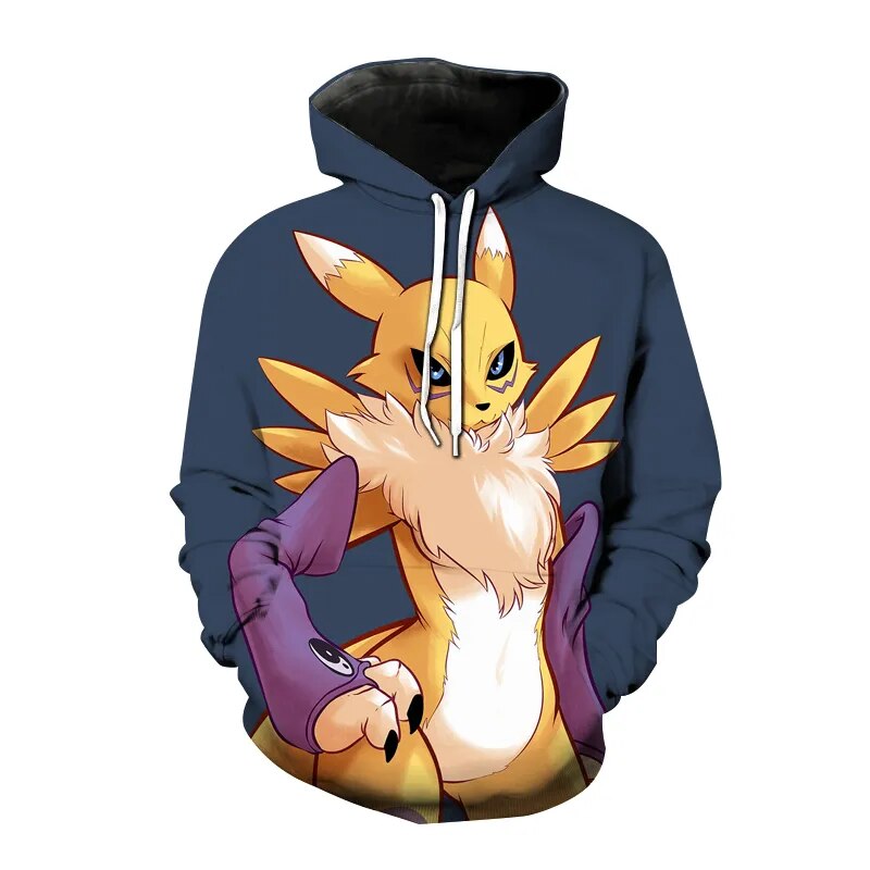 Anime Digimon Adventure 3D Print Hoodie Fashion Unisex Streetwear Oversized Sweatshirt Hoodies Kids Pullover Sportswear