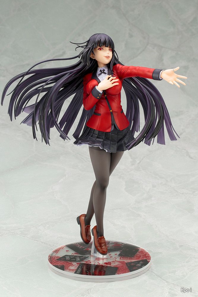 22cm Kakegurui Anime Figure Jabami Yumeko Action Figure Kakegurui Uniform Ver. Mary Saotome Figurine Collection Model Doll Toys