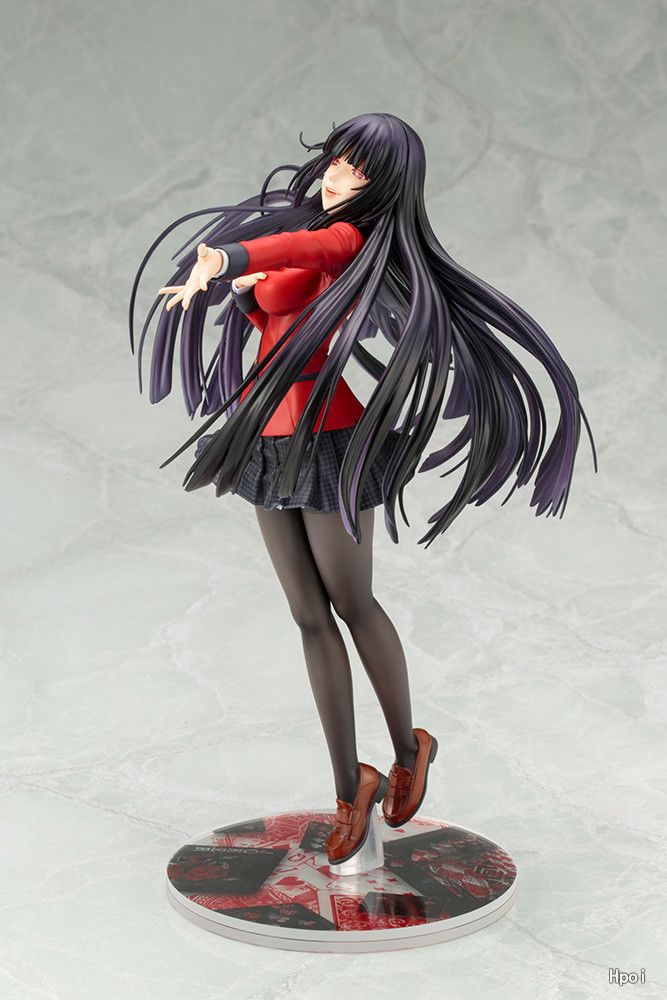 22cm Kakegurui Anime Figure Jabami Yumeko Action Figure Kakegurui Uniform Ver. Mary Saotome Figurine Collection Model Doll Toys