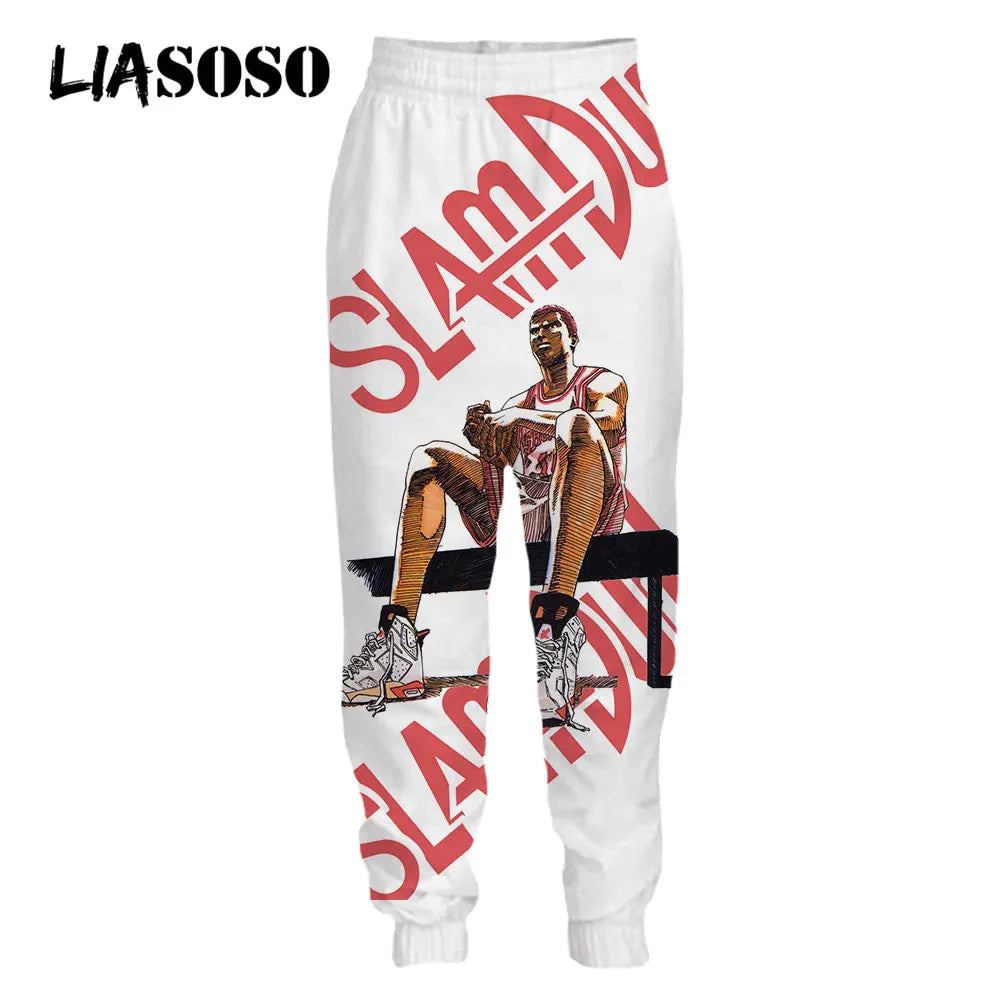 3D Print Japanese Anime Slam Dunk Sweatpants Basketball Men's Women Sweat Pants Jogging Casual Hip Pop Fitness Pants