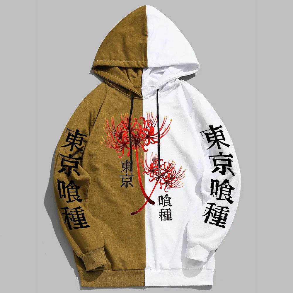 Tokyo Ghoul Spider Lily Hoodie - Kaneki Ken Oversized Sweatshirt