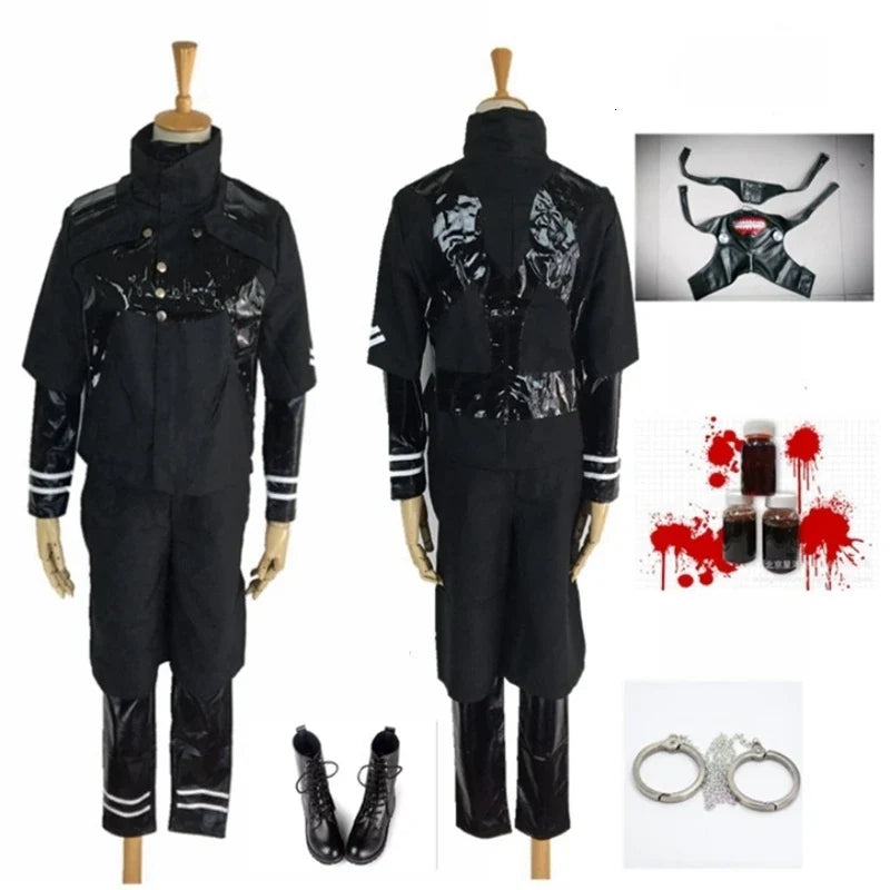 Kaneki Ken Cosplay Hoodie Jacket - Japanese Anime Ghoul Costume