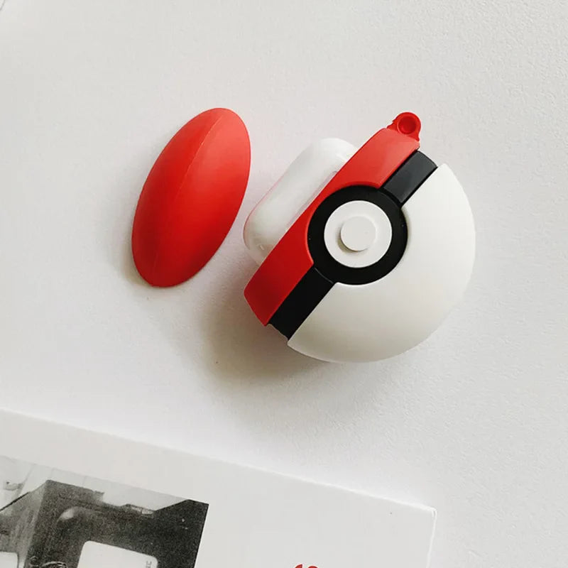 Cute Pokemon Poke Ball 3D Silicone Earphone Cases for Airpods pro 3 2 pro2 Wireless Bluetooth Headset Cover