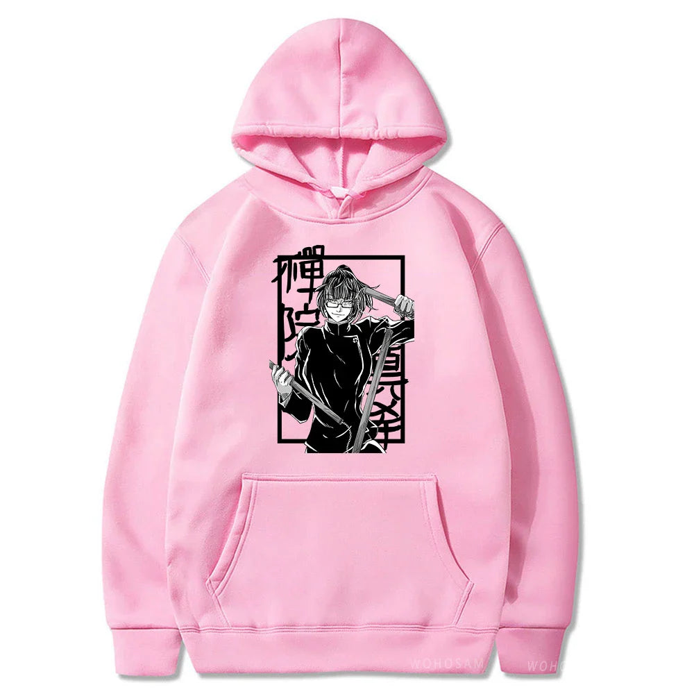 Anime Jujutsu Kaisen Plus Size Hoodies Zenin Maki Anime