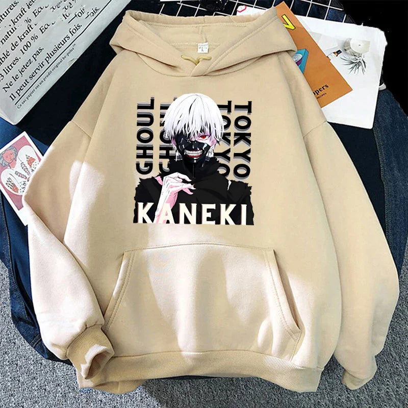 Anime Tokyo Ghoul Kaneki Ken Print Hoodie - Unisex Pullover