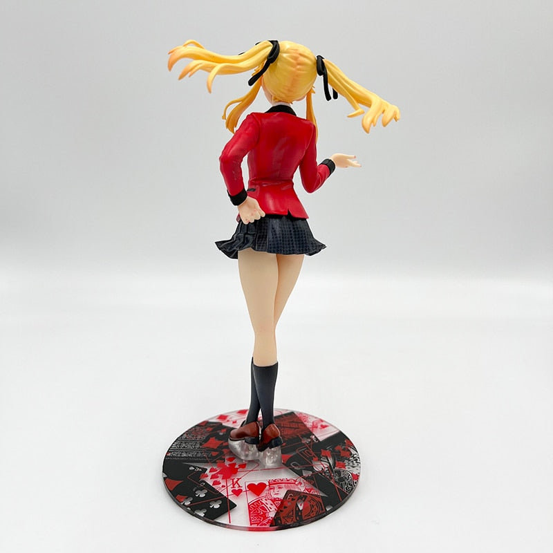 22cm Kakegurui Anime Figure Jabami Yumeko Action Figure Kakegurui Uniform Ver. Mary Saotome Figurine Collection Model Doll Toys