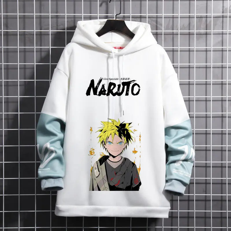 New Naruto Anime  Akatsuki Cosplay Akatsuki Uchiha Itachi Full-Size Sweatshirt Student 3D Printed Hooded Sweater Coat