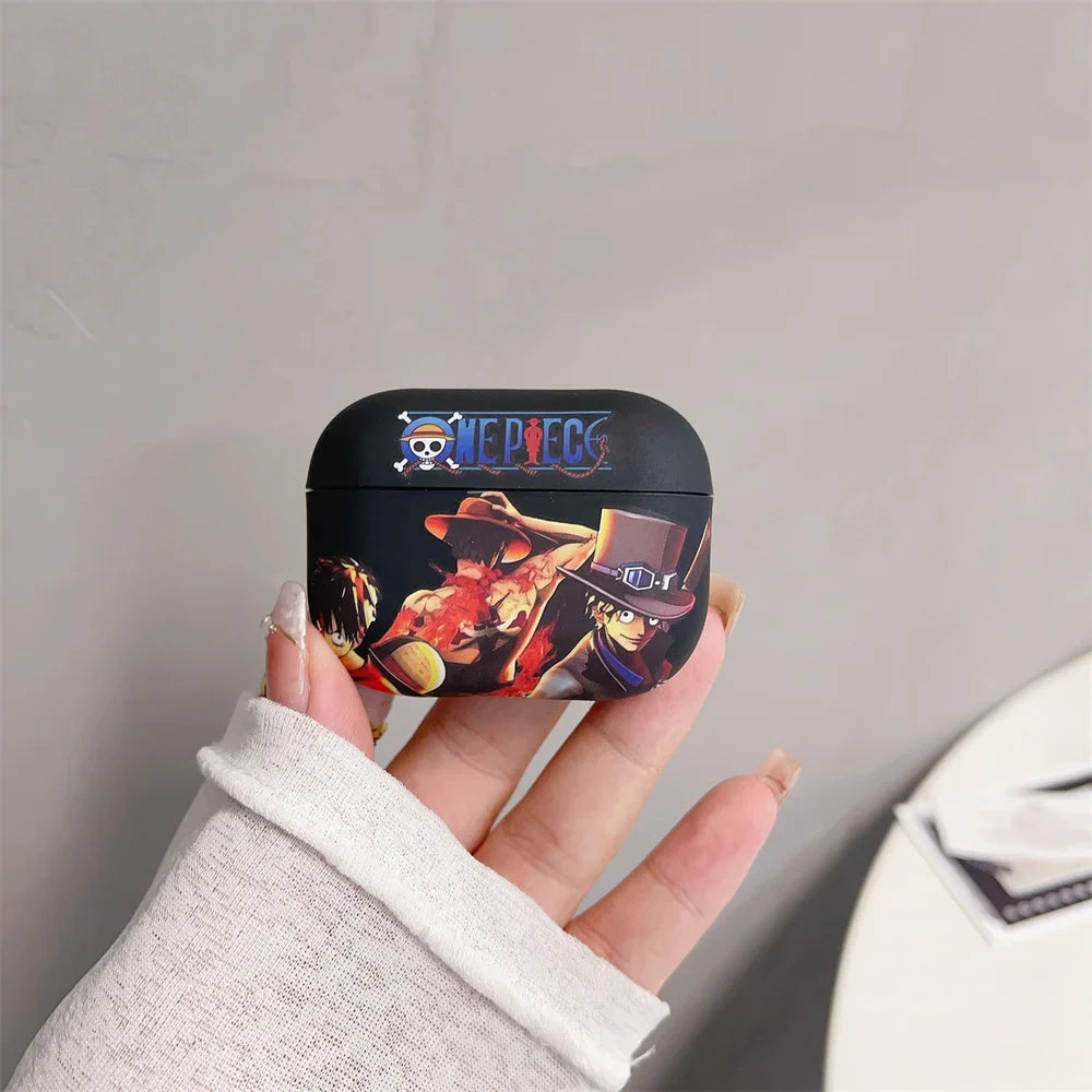 Anime One Piece Luffy Earphone Case for Airpods pro pro2 Bluetooth Headphone Cover for Airpods 2 3 Funda Gift