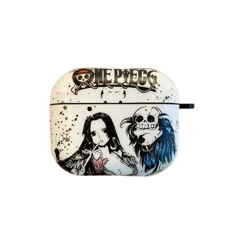 Anime  One Piece Earphone Case For AirPods 2 3 Pro Pro2 Headphone Bluetooth Wireless Headset Protection Cover