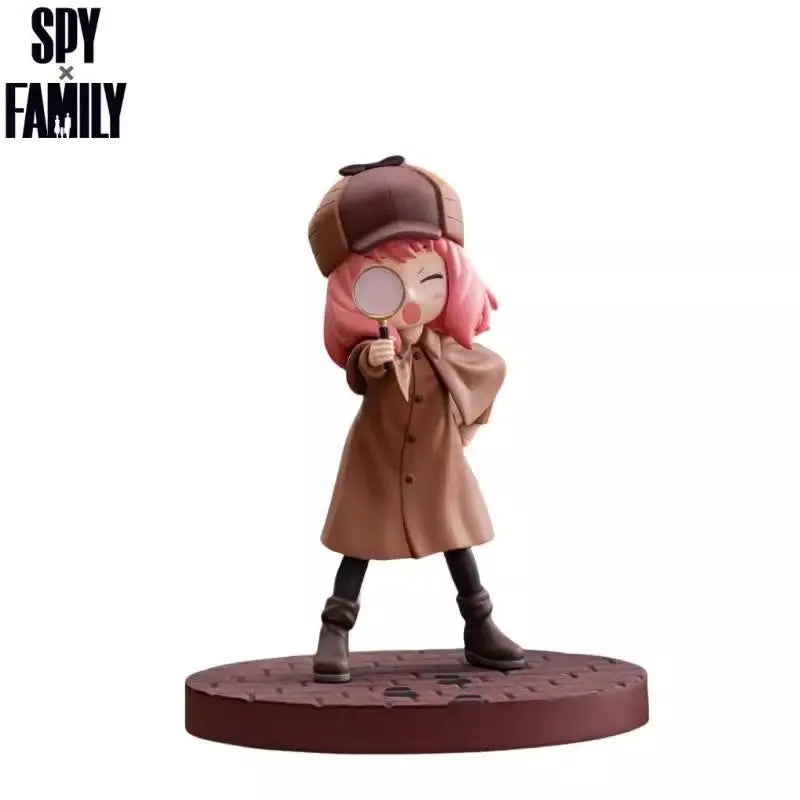 13cm SPY FAMILY Figurine Anya Forger Action Figures Detective Uniform PVC Anime Model Collection Toys Statue Kids Birthday Gift