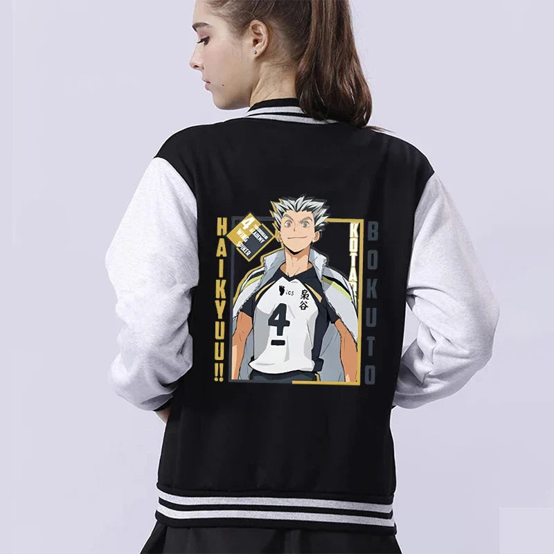 Haikyuu Kotaro Bokuto Baseball Jacket - Harajuku Style