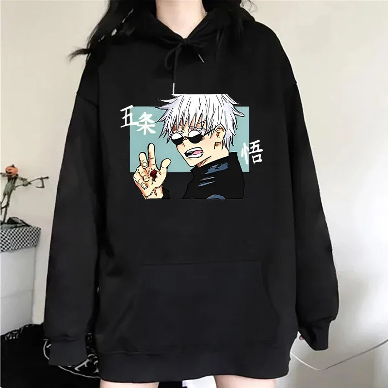 Anime Satoru Gojo Hoodie - Unisex Harajuku Streetwear