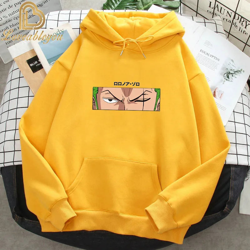 Anime One Piece Hoodies Luffy Casual Ace Law Zoro Luffy 2D Printed Streetwear Boys Sweatshirts Pullover Hooded Girls Costume