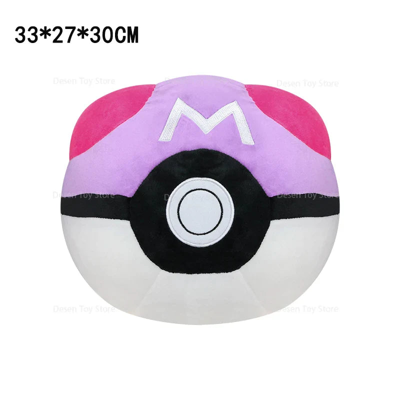 4 Styles Pokemon Plush Big Size PokeBall Cushion Ultra Ball Master Ball Great Ball Cushion Pillow Soft Anime Stuffed Toy Bedroom