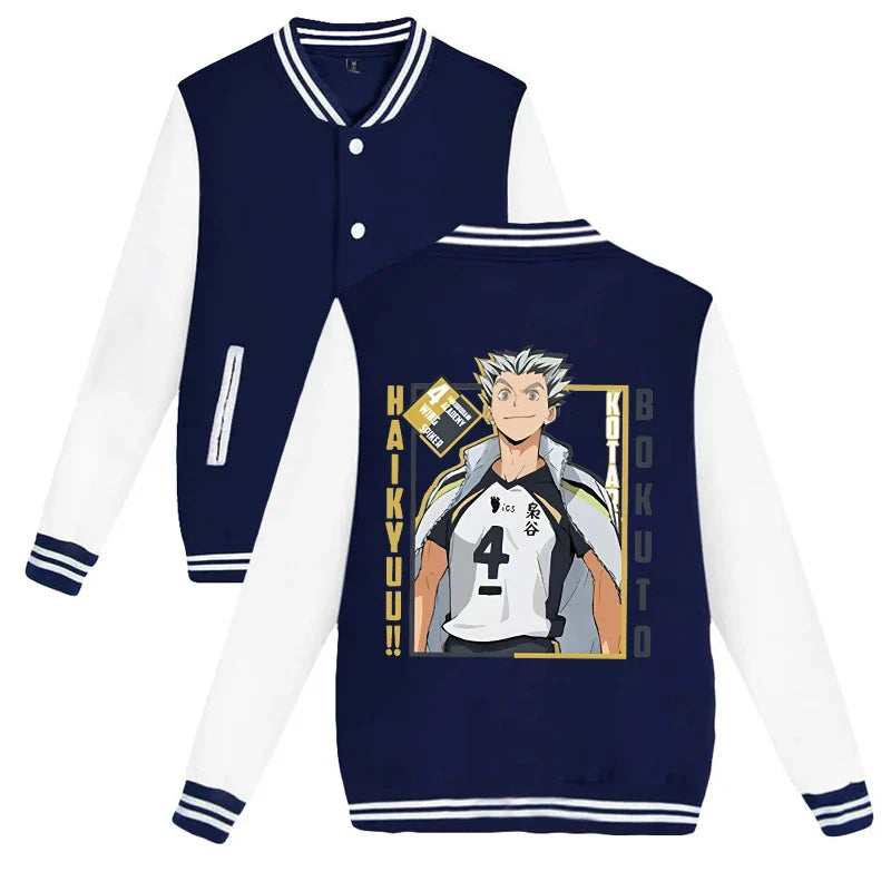 Haikyuu Kotaro Bokuto Baseball Jacket - Harajuku Style