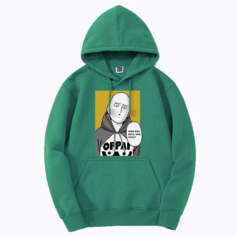 One Punch Man Graphic Hoodie Pullover Japan Anime Saitama Mens Sweatshirts Harajuku New Fleece Pullover Sudaderas